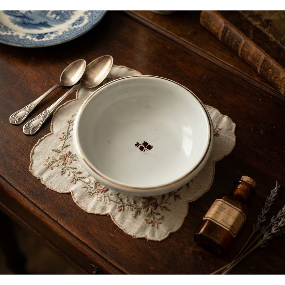Antique Arthur J Wilkinson Royal Patent Ironstone Wash Basin Bowl 1891 England